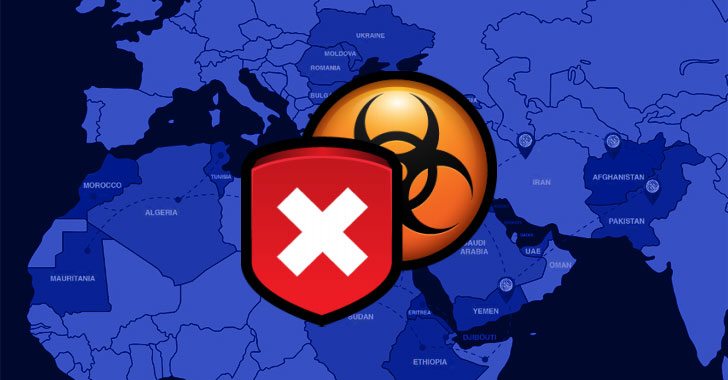 Middle East malware attack