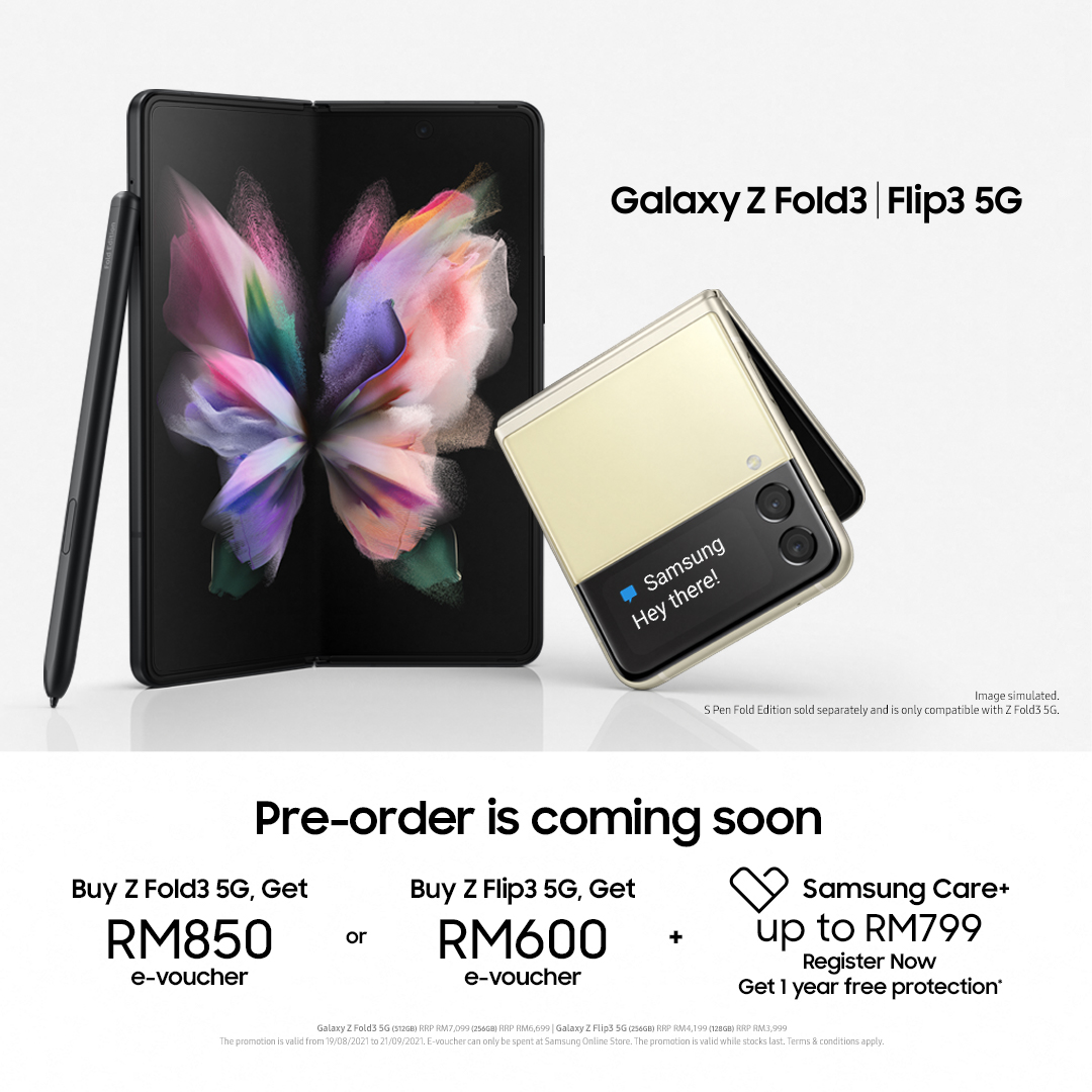 Pre-Order-Samsung-Galaxy-Z Flip3-Galaxy-Z-Fold3