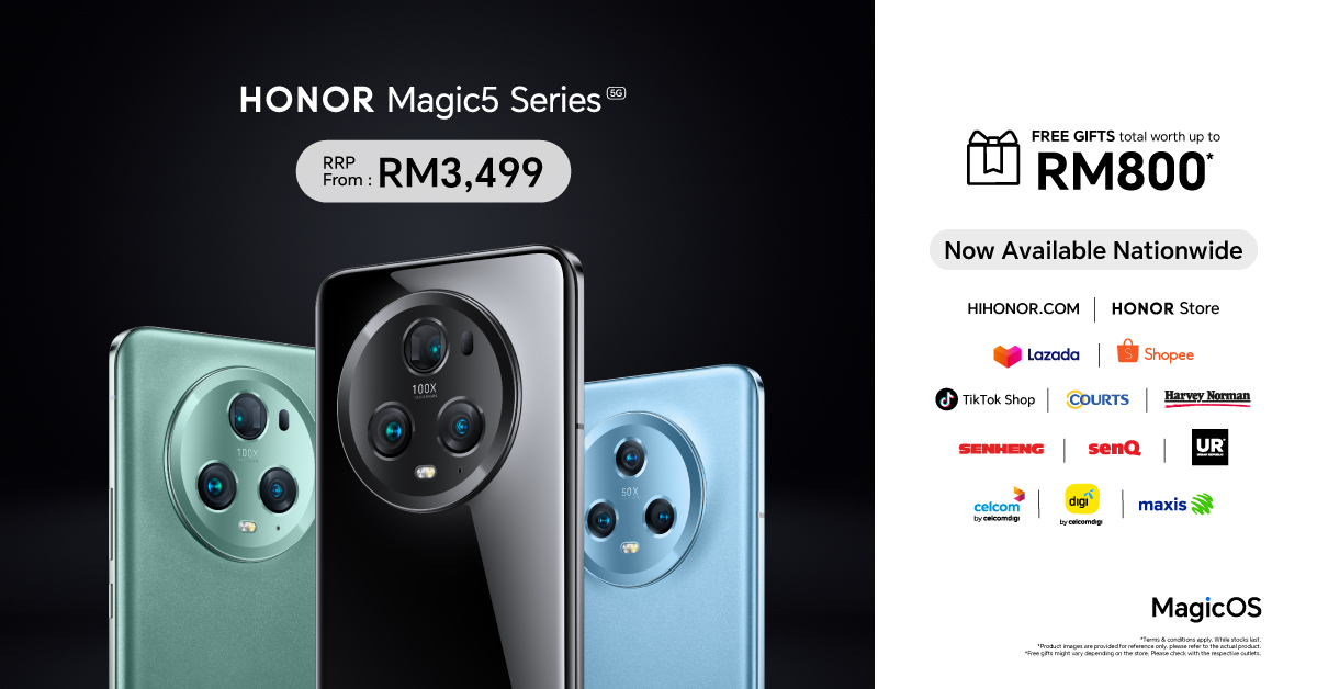Honor Magic5 free gifts RM800