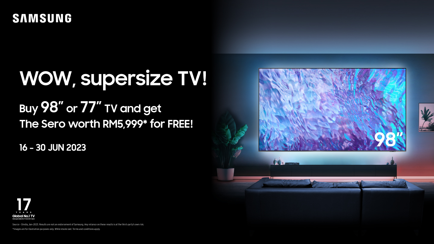 Samsung Supersize 98” TV In Malaysia